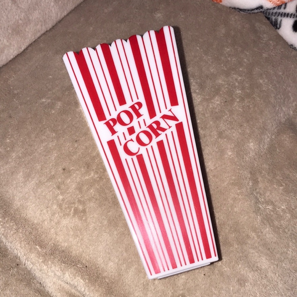 Plastic popcorn 🍿 container 8” tall